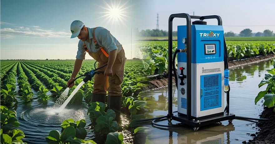 Ozono en sistemas de riego